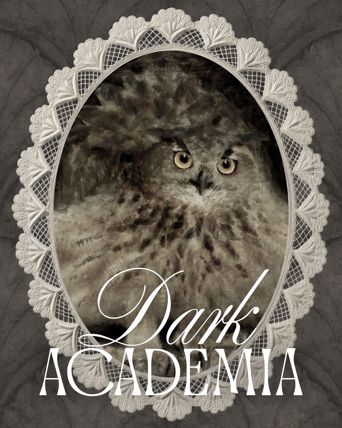 Dark academia wallpapers and printable wall art featuring antique books, gothic architecture, vintage illustrations, and moody aesthetics.