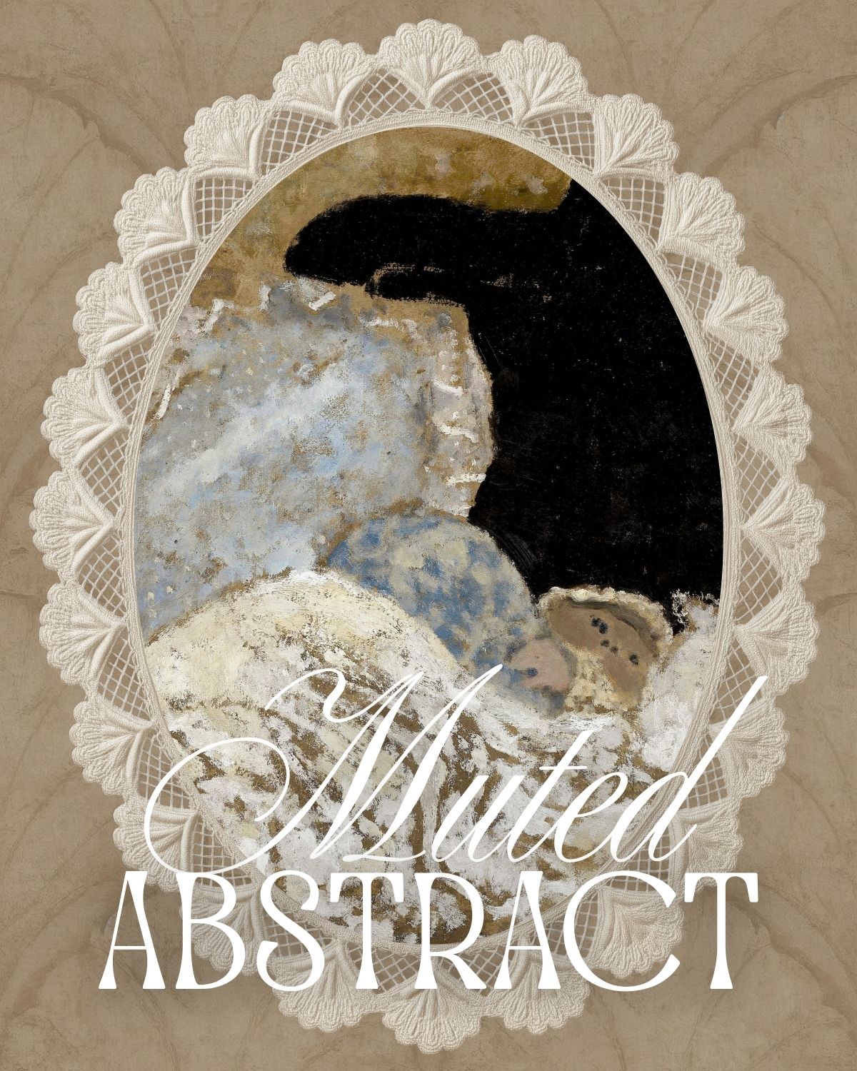 Muted abstract wall art featuring soft neutral tones, minimalist designs, aesthetic wallpapers, and printable artwork.
