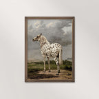 Vertical Black & White Horse Wall Art Printable (Classic English Equestrian Portrait)