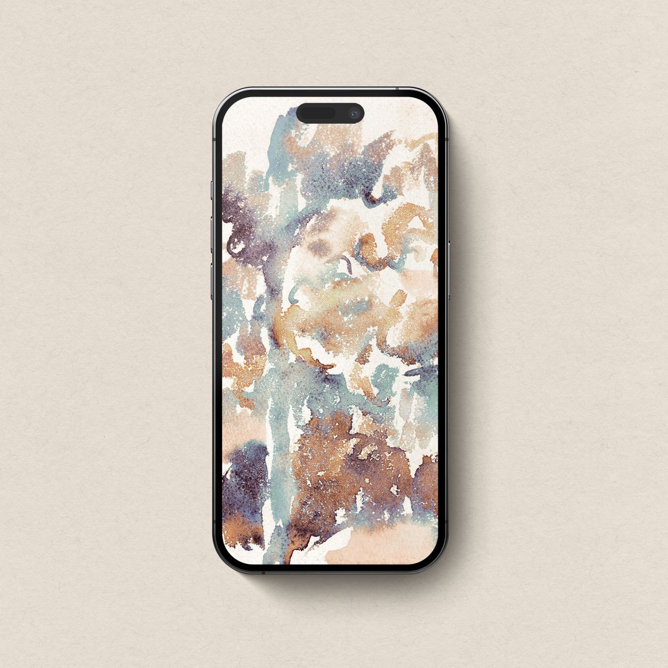 Abstract Wallpaper Bundle Aesthetic — Muted Multicolor Watercolor for iPhone, iPad, MacBook & Desktop