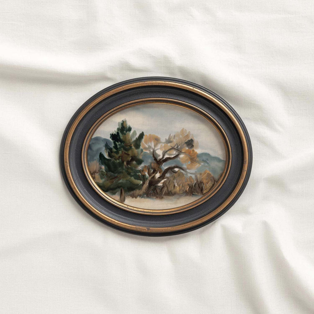 Vintage Autumn Muted Landscape Printable Wall Art