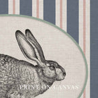 Circus Rabbit Print – Vintage Storybook Nursery Wall Art