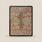 Crimson and Gold French Floral iPhone & iPad Wallpaper Set (Digital Download)