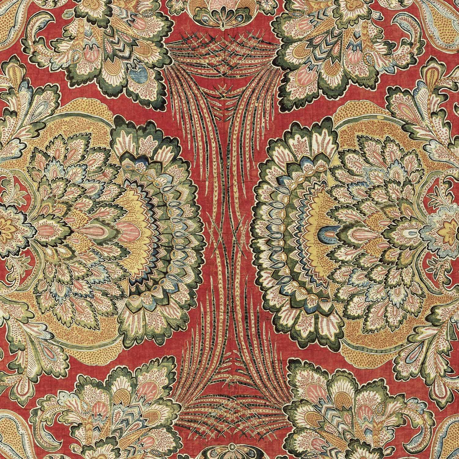 Crimson and Gold French Floral Printable Wall Art (Digital Download)