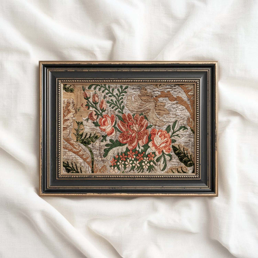 Ornamental Floral Textile Printable Wall Art (Digital Download)