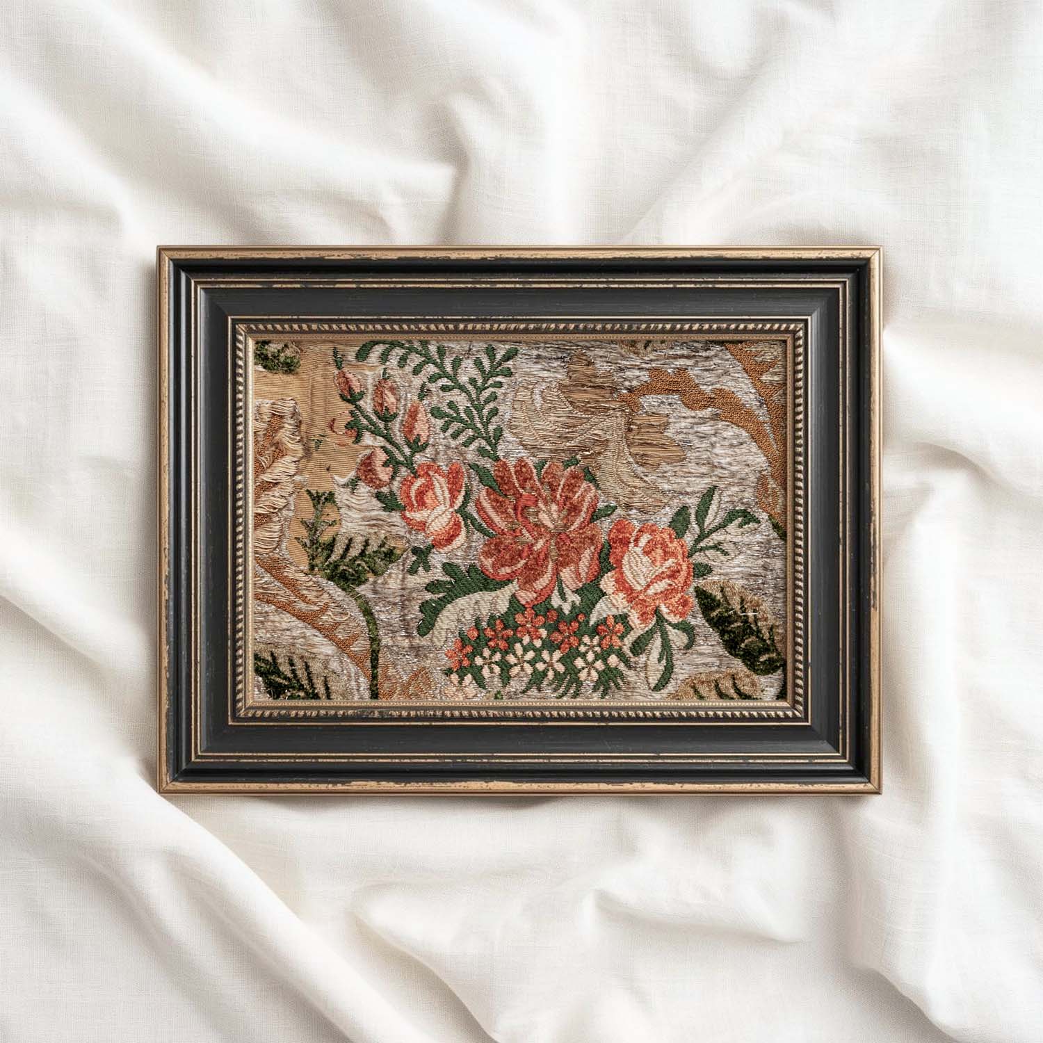 Ornamental Floral Textile Printable Wall Art (Digital Download)