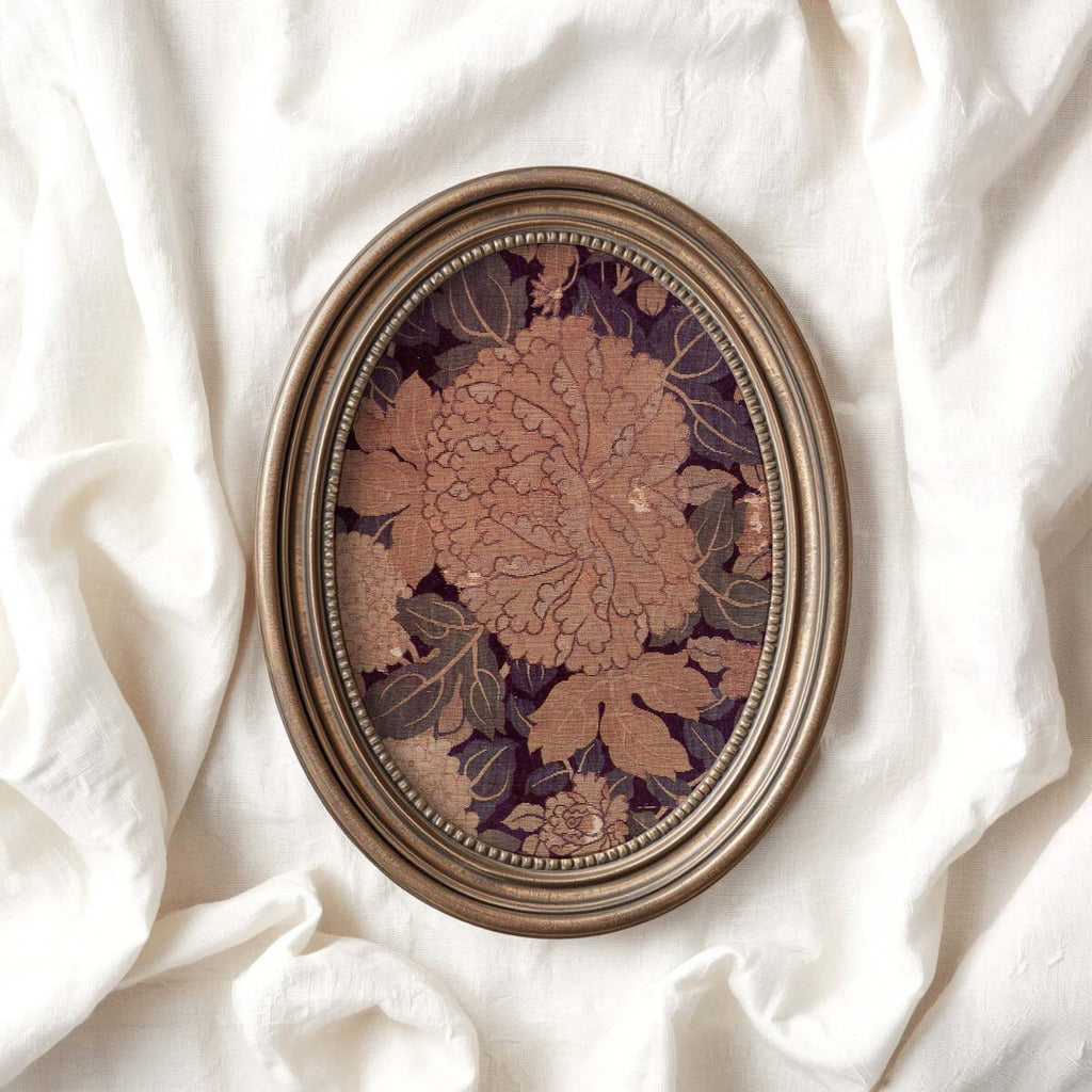 Rust & Plum Peony Wall Art Printable – Vintage Botanical Cottagecore Print (Digital Download)
