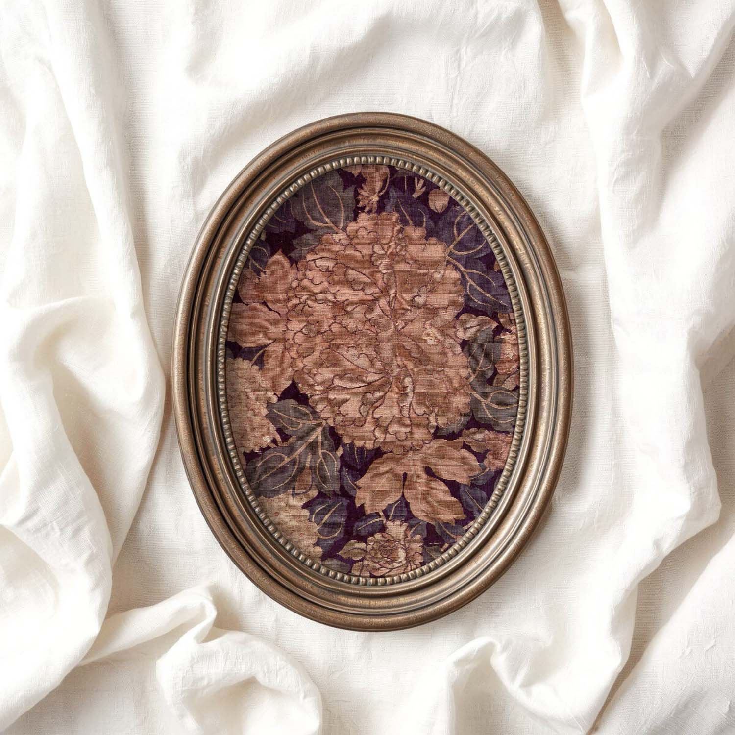 Rust & Plum Peony Wall Art Printable – Vintage Botanical Cottagecore Print (Digital Download)