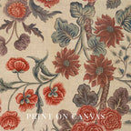 Vintage Red Herbarium Floral Printable Wall Art (Digital Download)