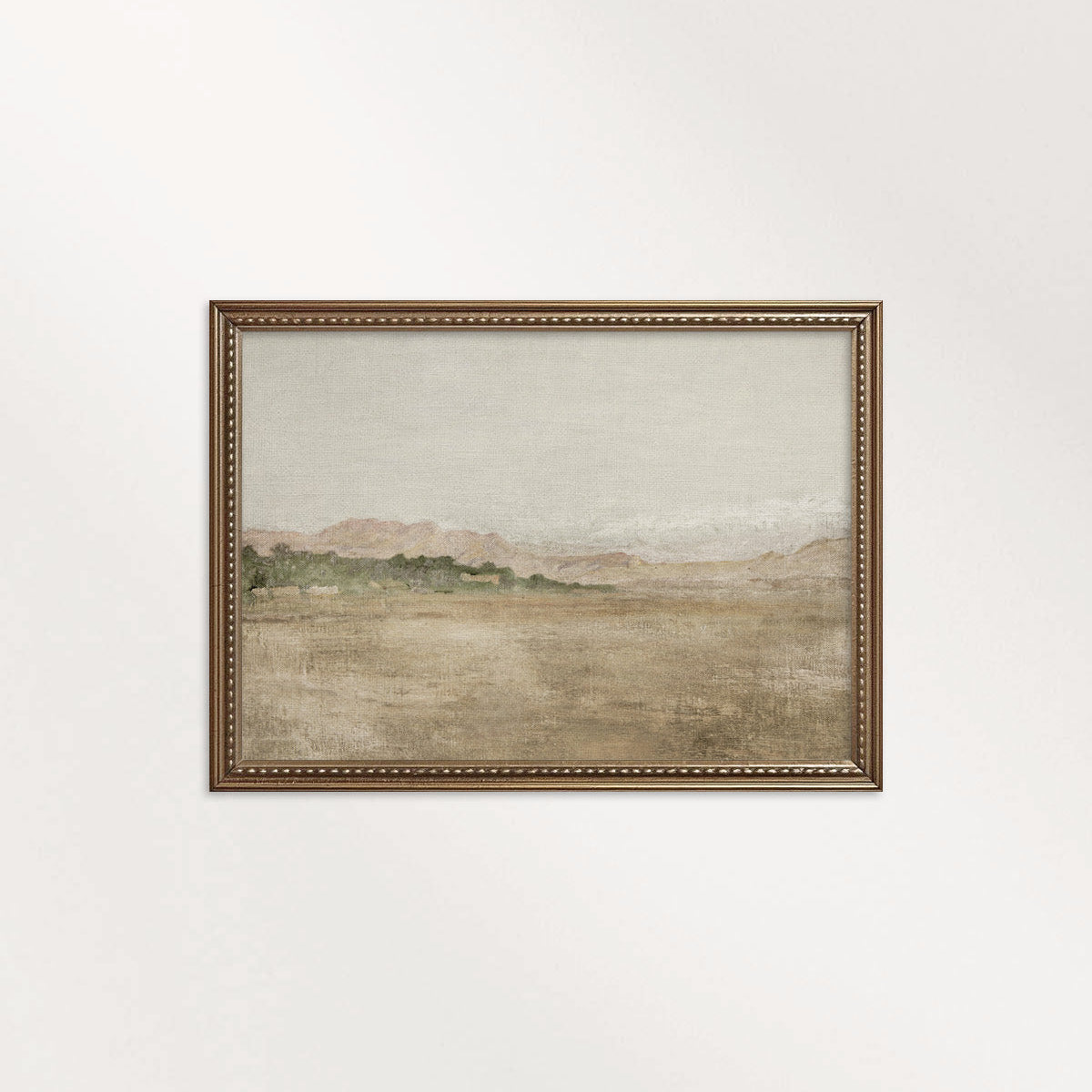 Muted Spanish Landscape Wall Art Printable — Minimal Antique Mediterranean Neutral Print