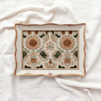 Antique Mediterranean Floral Tapestry Wall Art Printable – Spanish Textile Print (Digital Download)