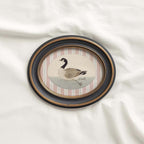 Goose Nursery Wall Art Printable (Digital Download) — Blush Pink Striped Storybook Bird Decor