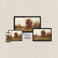 Vintage Autumn Tree Matching Device Wallpapers (Heritage Fall Art)