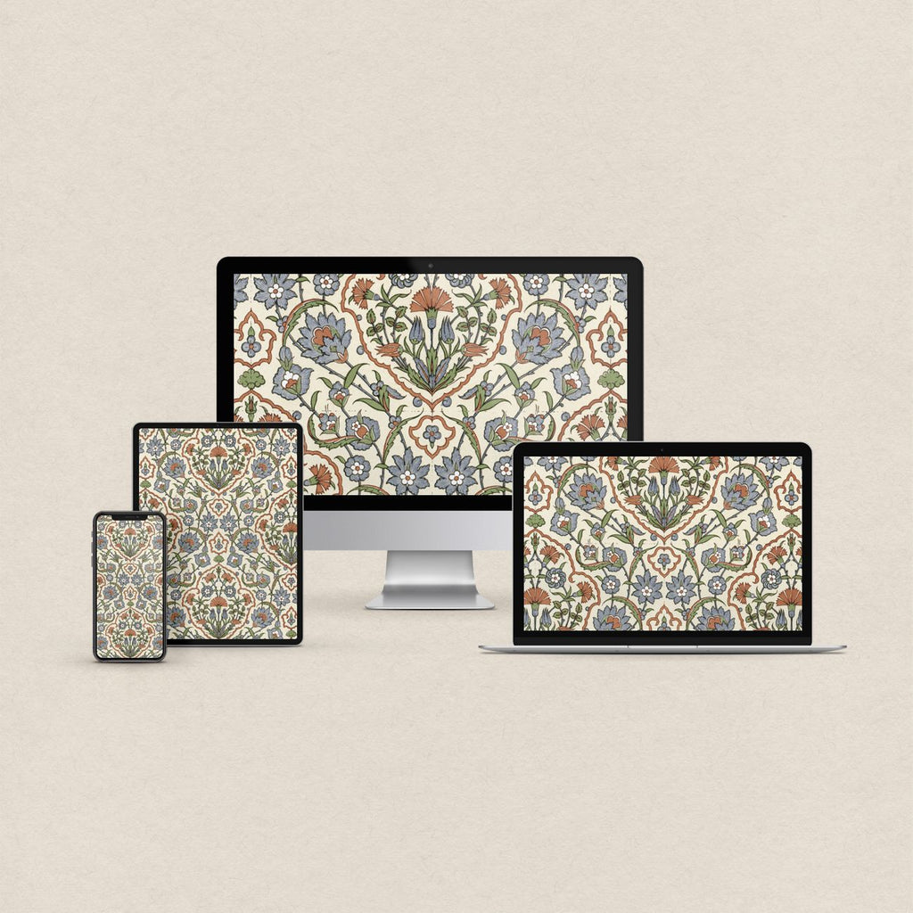 Portuguese Tile Wallpaper Bundle – Azulejo 4-Device Set (iPhone, iPad, MacBook & Desktop) (Digital Download)