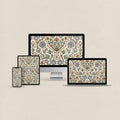 Portuguese Tile Wallpaper Bundle – Azulejo 4-Device Set (iPhone, iPad, MacBook & Desktop) (Digital Download)