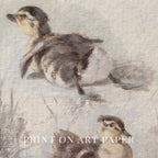 Ducklings Nursery Wall Art Printable (Digital Download) — Rustic Farmhouse Vertical Animal Decor