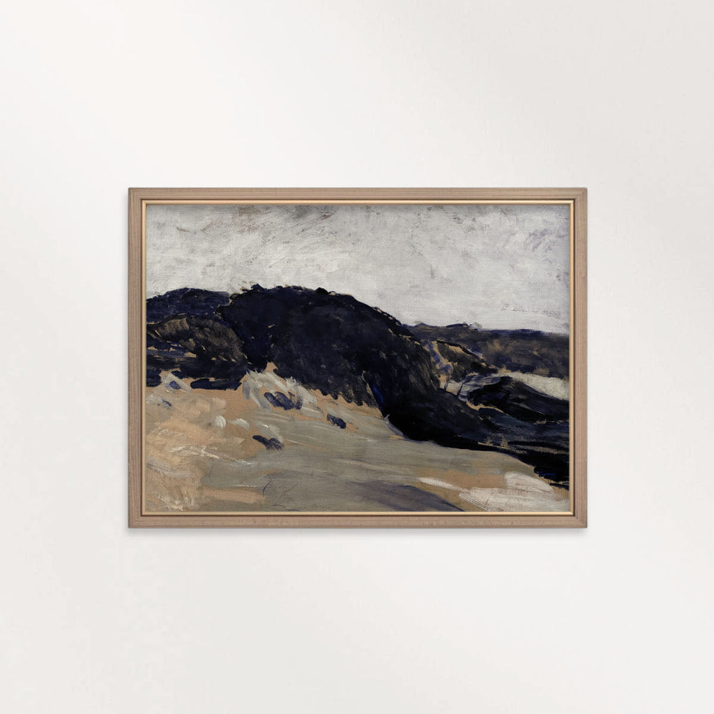 Moody Blue Coastal Dunes Printable Wall Art