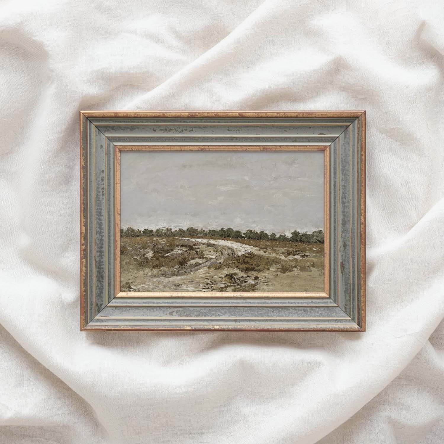 Rustic Neutral Landscape Printable Wall Art | Boho Nature Digital Download