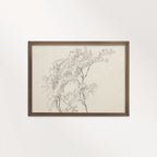 Tree Branch Wall Art Printable | Vintage Botanical Pencil Sketch Print