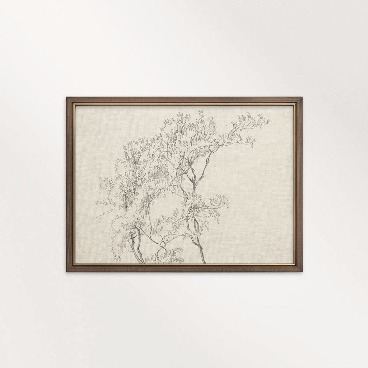 Tree Branch Wall Art Printable | Vintage Botanical Pencil Sketch Print