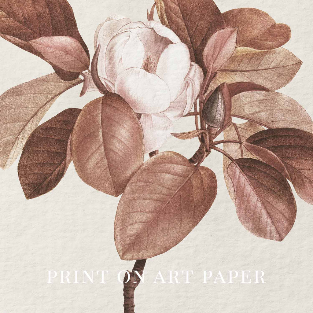 Burgundy Rose Botanical Wall Art Print Digital Download – Moody Vintage Wine Floral Printable Wall Art
