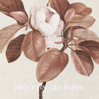 Burgundy Rose Botanical Wall Art Print Digital Download – Moody Vintage Wine Floral Printable Wall Art