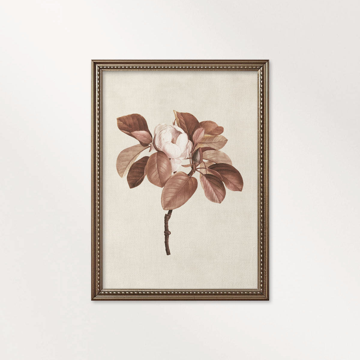 Burgundy Rose Botanical Wall Art Print Digital Download – Moody Vintage Wine Floral Printable Wall Art