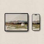 Blue Green Landscape Wallpaper Bundle | iPhone, iPad & Desktop Wallpapers (Digital Download)
