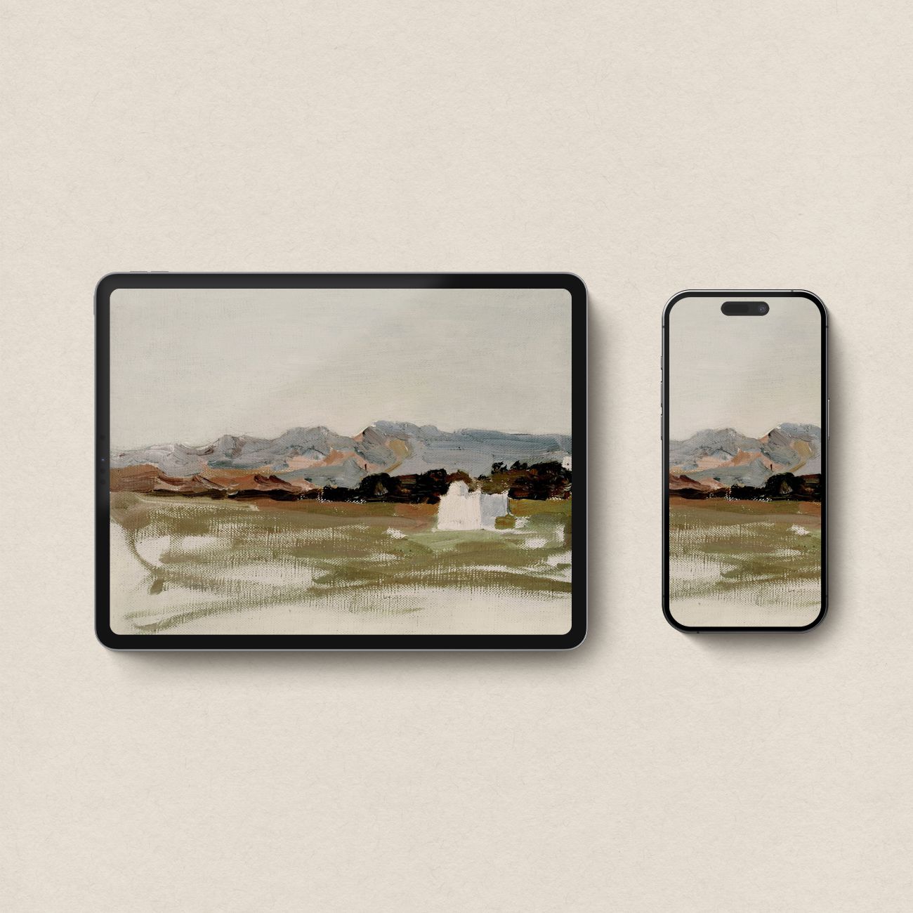 Blue Green Landscape Wallpaper Bundle | iPhone, iPad & Desktop Wallpapers (Digital Download)