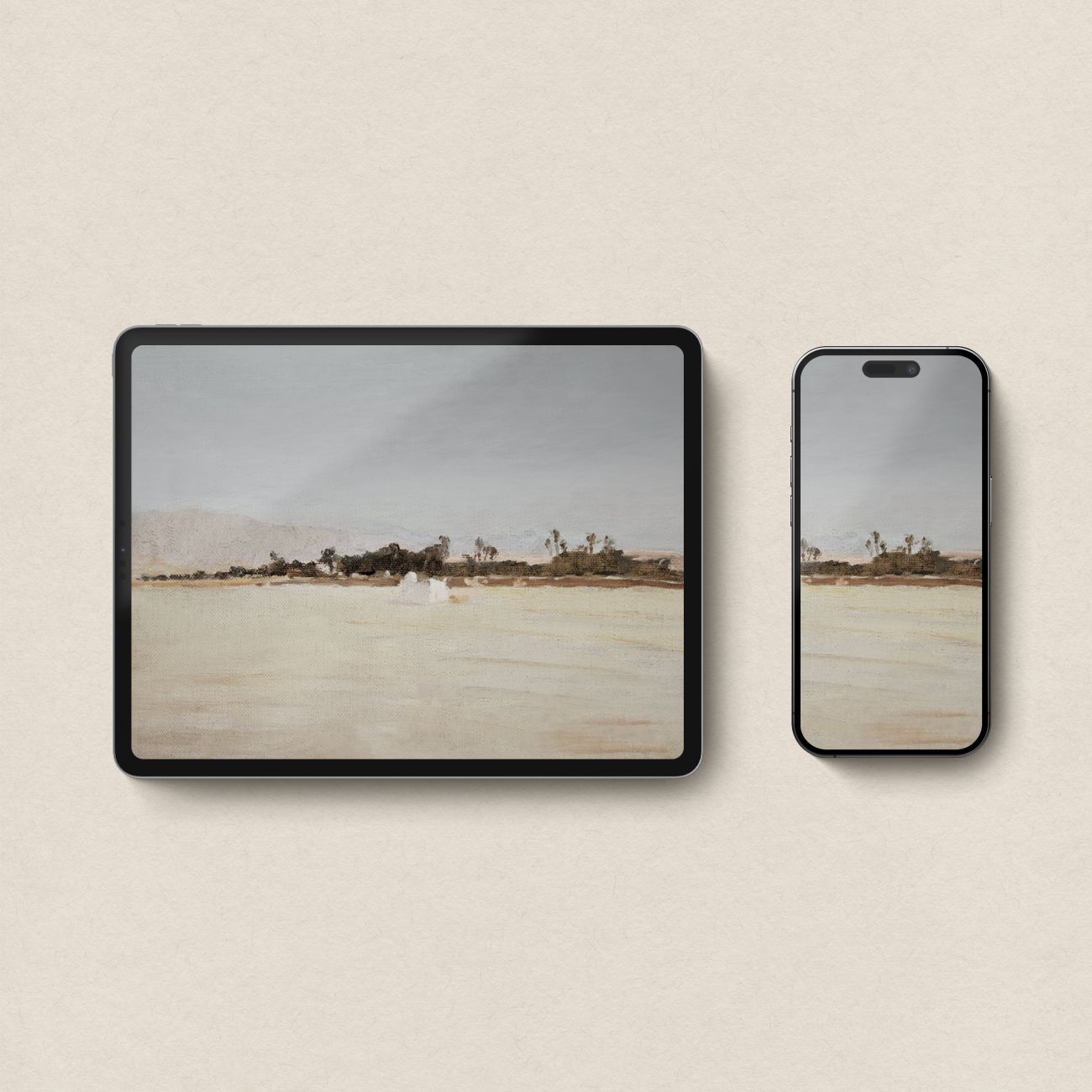 Minimal Blue & White Coastal Wallpaper Bundle | iPhone, iPad & Desktop Wallpapers (Digital Download)
