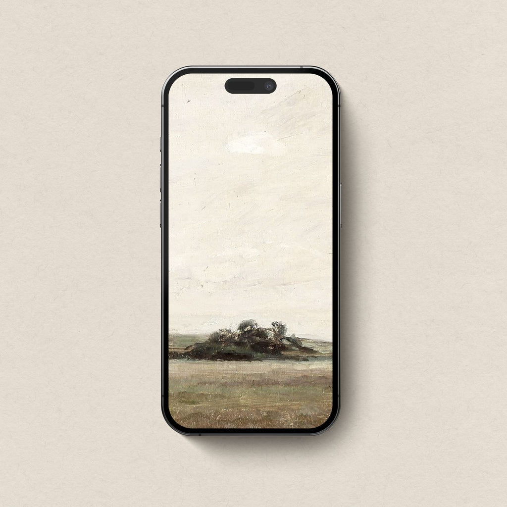 Minimal Earthy Sage Landscape Wallpaper Bundle | iPhone, iPad & Desktop Wallpapers (Digital Download)