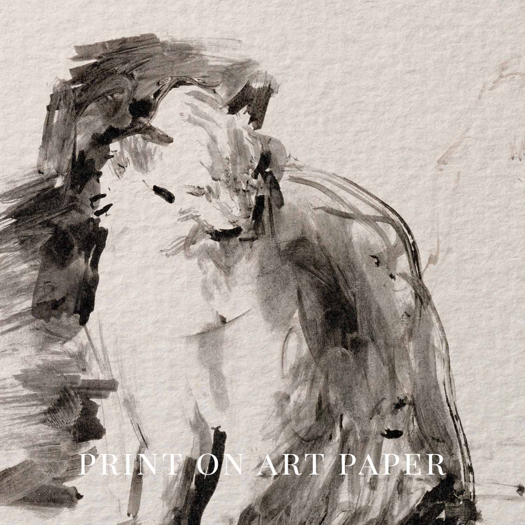 Three Cats Minimal Pencil Sketch Wall Art Printable – Neutral Animal Illustration Print