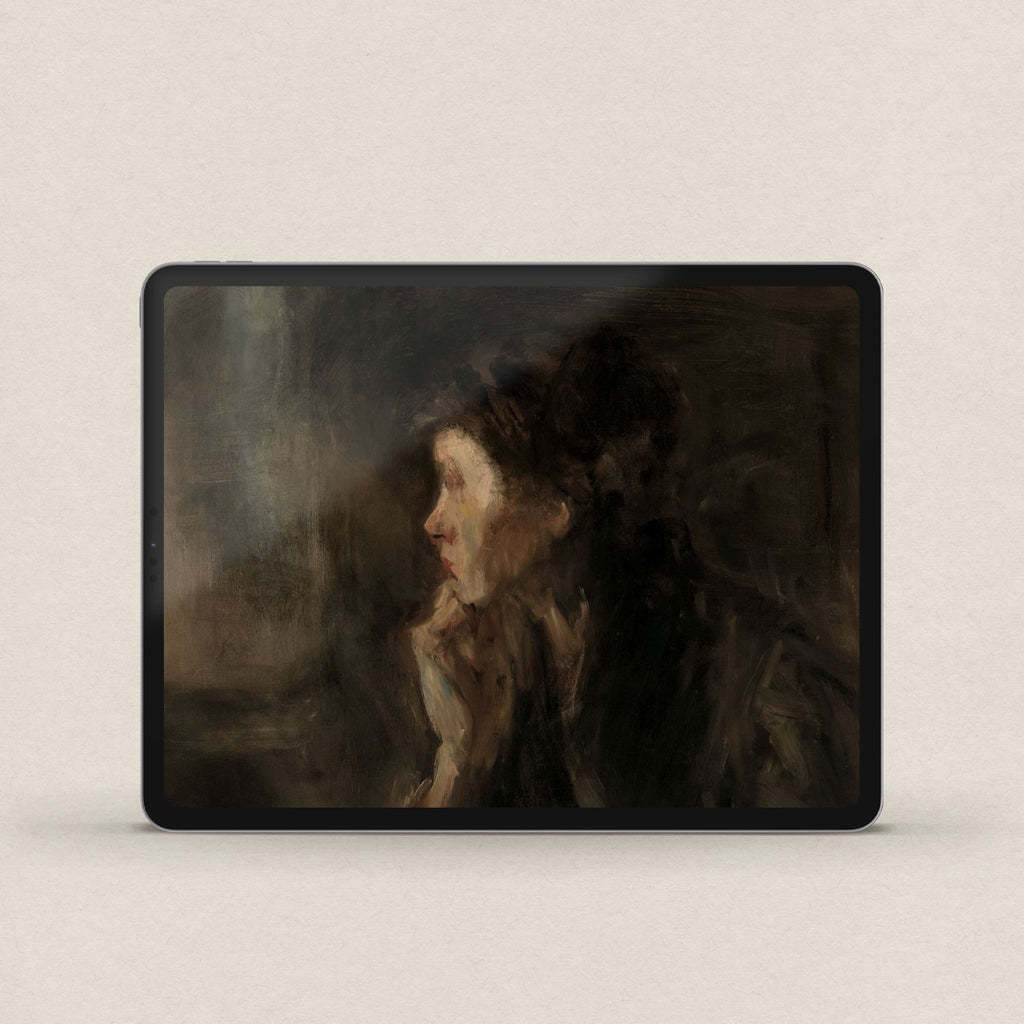 Dark Academia Daydreamer iPhone & iPad Wallpaper Set (Digital Download)