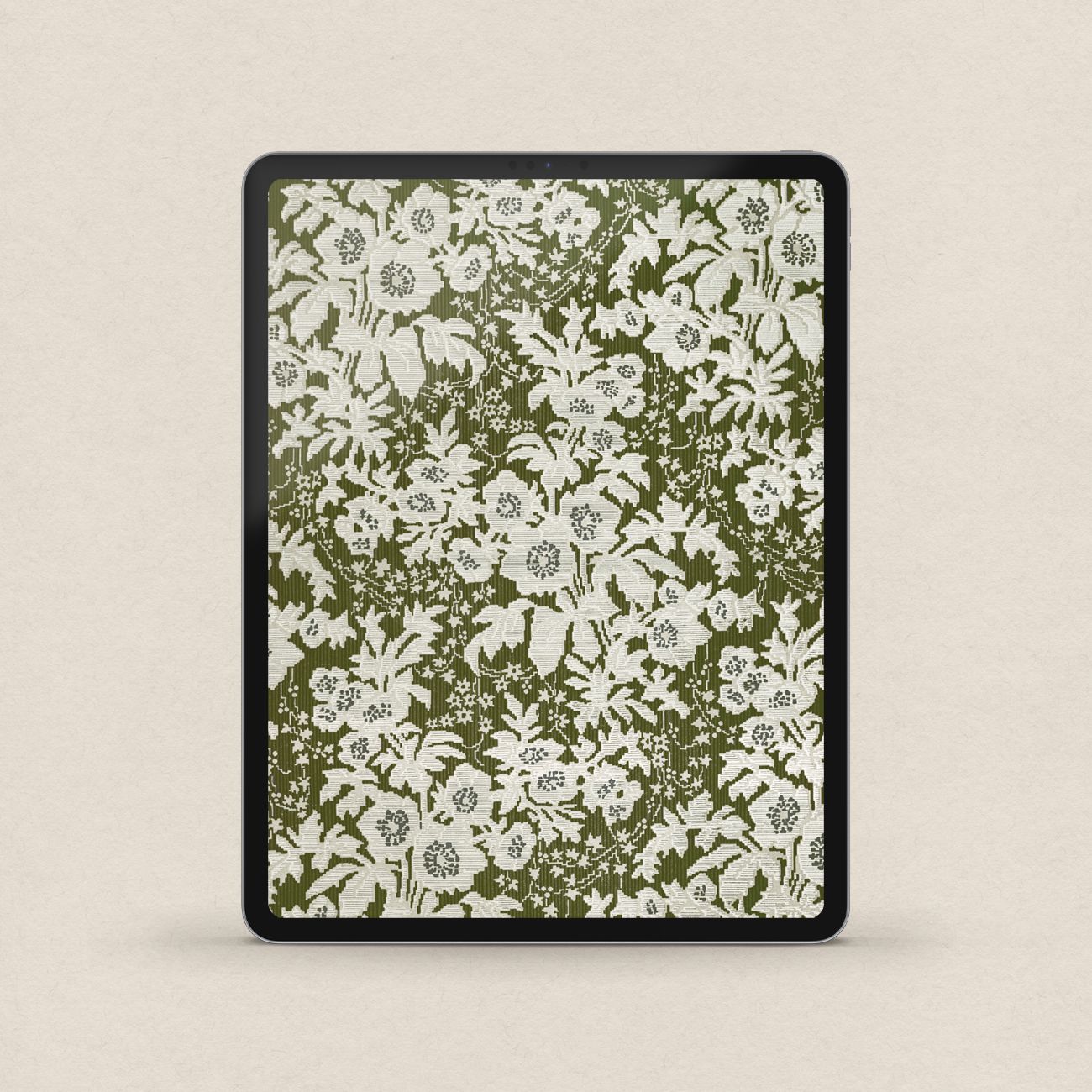 Cottage Fern Botanical Wallpaper Set – Green Floral iPhone & iPad Bundle (Digital Download)