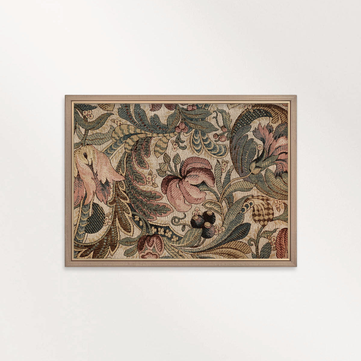 Vintage Tiger Lily Botanical Wall Art Printable – Antique Floral Tapestry Print (Digital Download)