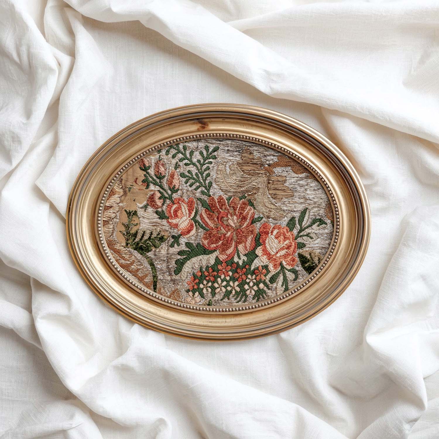 Ornamental Floral Textile Printable Wall Art (Digital Download)