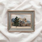 Vintage Autumn Muted Landscape Printable Wall Art