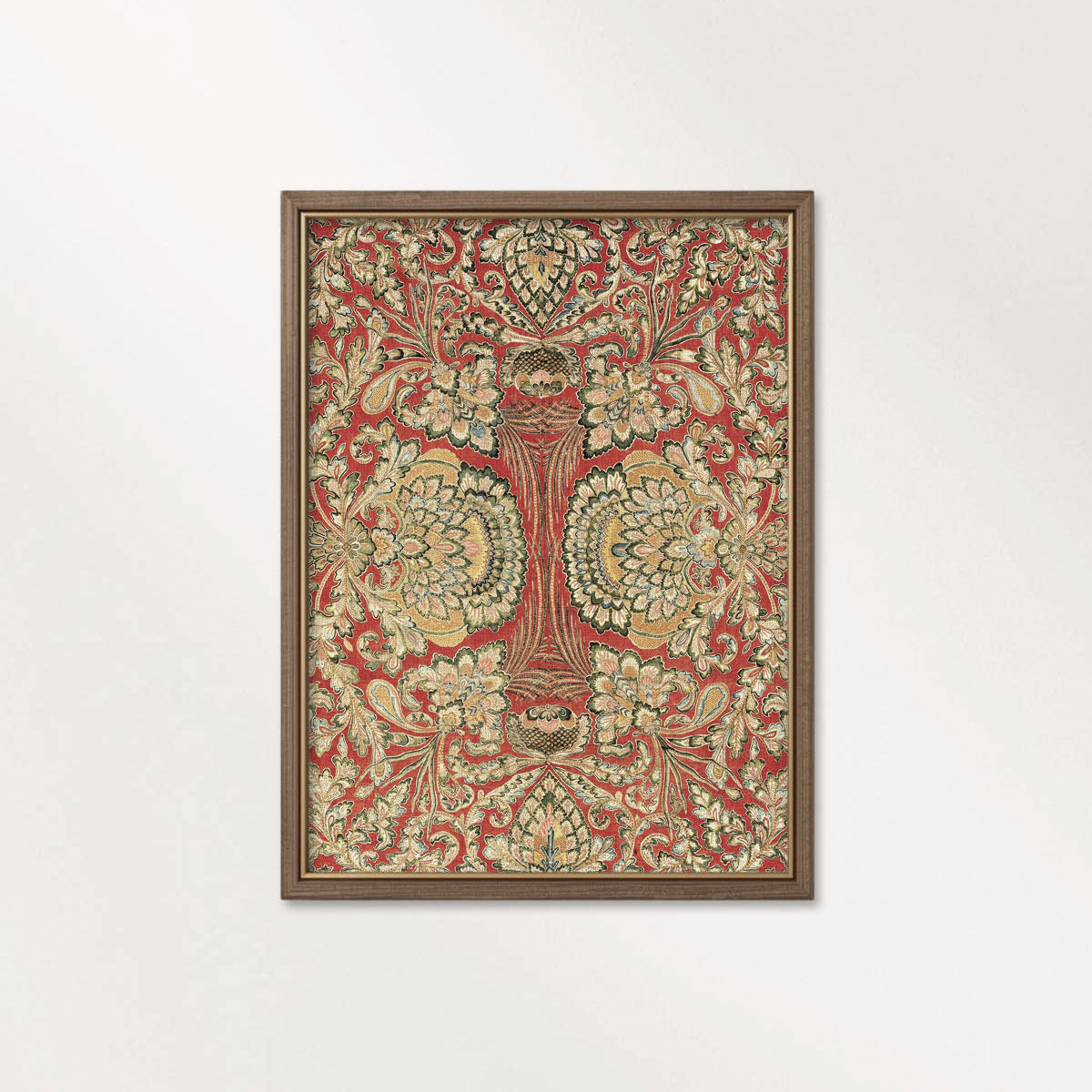 Crimson and Gold French Floral Printable Wall Art (Digital Download)