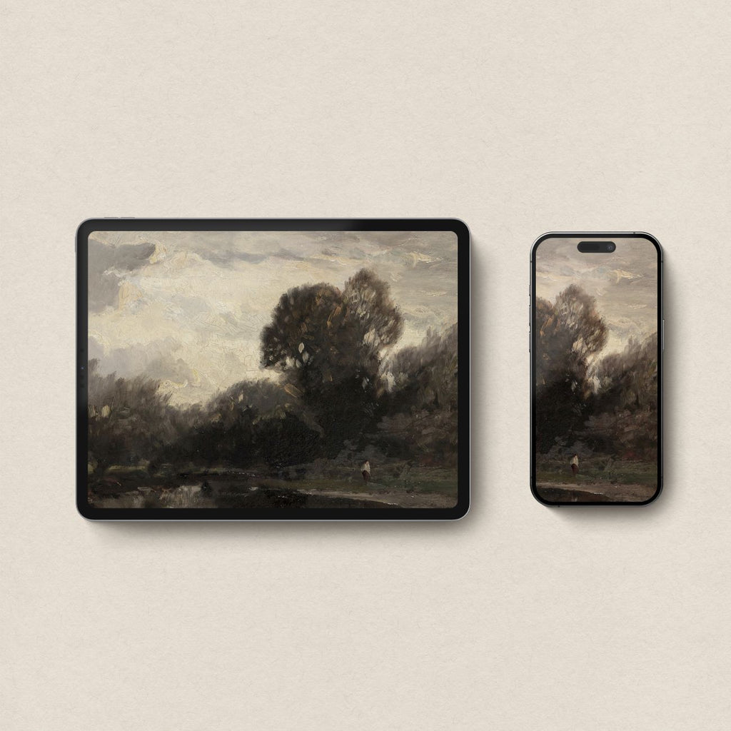 Moody Forest Lake Matching Device Wallpaper Bundle (iPhone + iPad + MacBook + Desktop)