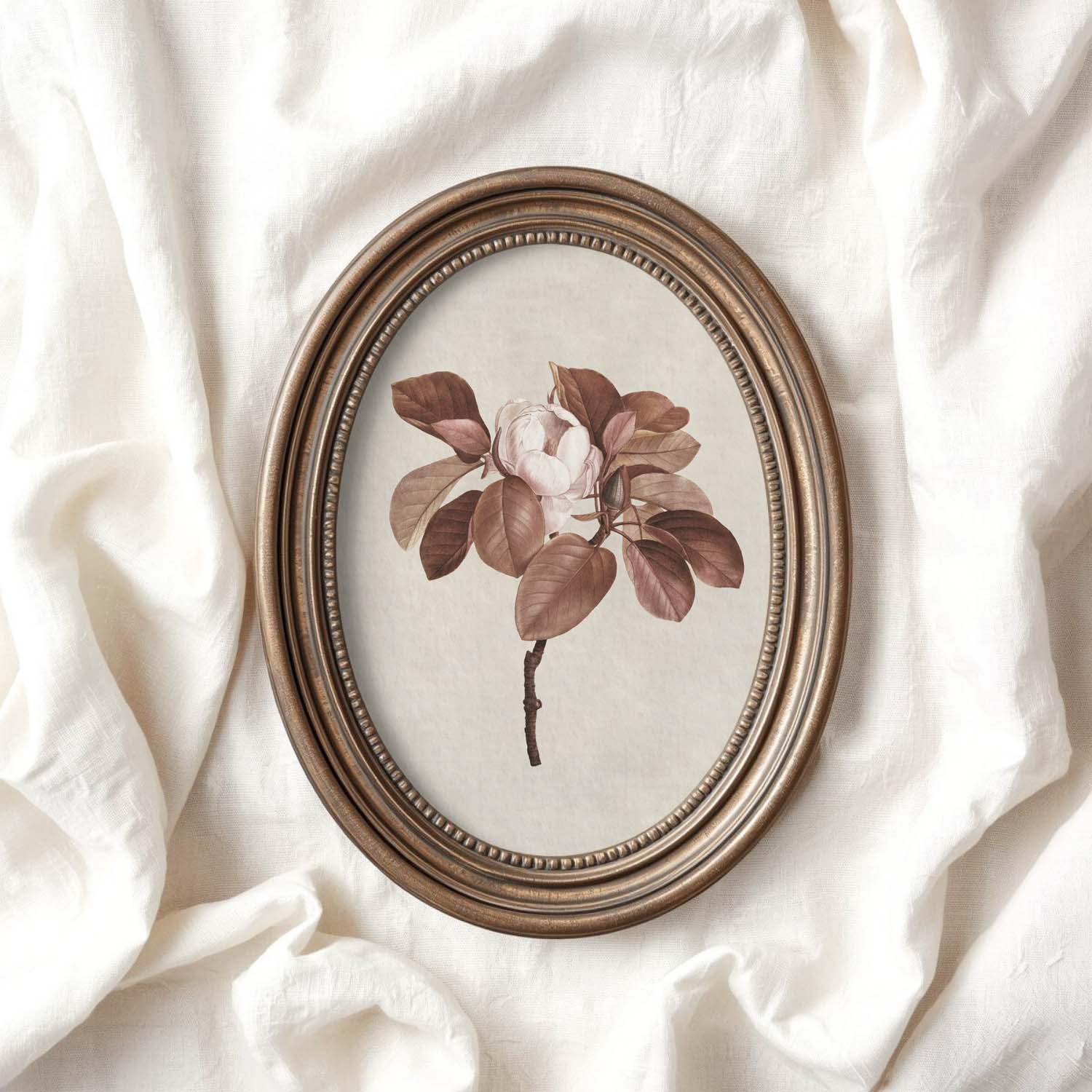 Burgundy Rose Botanical Wall Art Print Digital Download – Moody Vintage Wine Floral Printable Wall Art