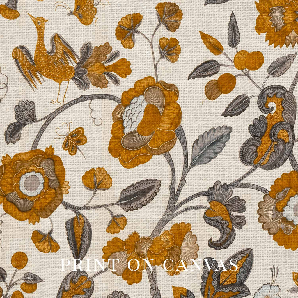 Terracotta Botanical Floral Tapestry Wall Art Printable – French Cottagecore Autumn Print (Digital Download)