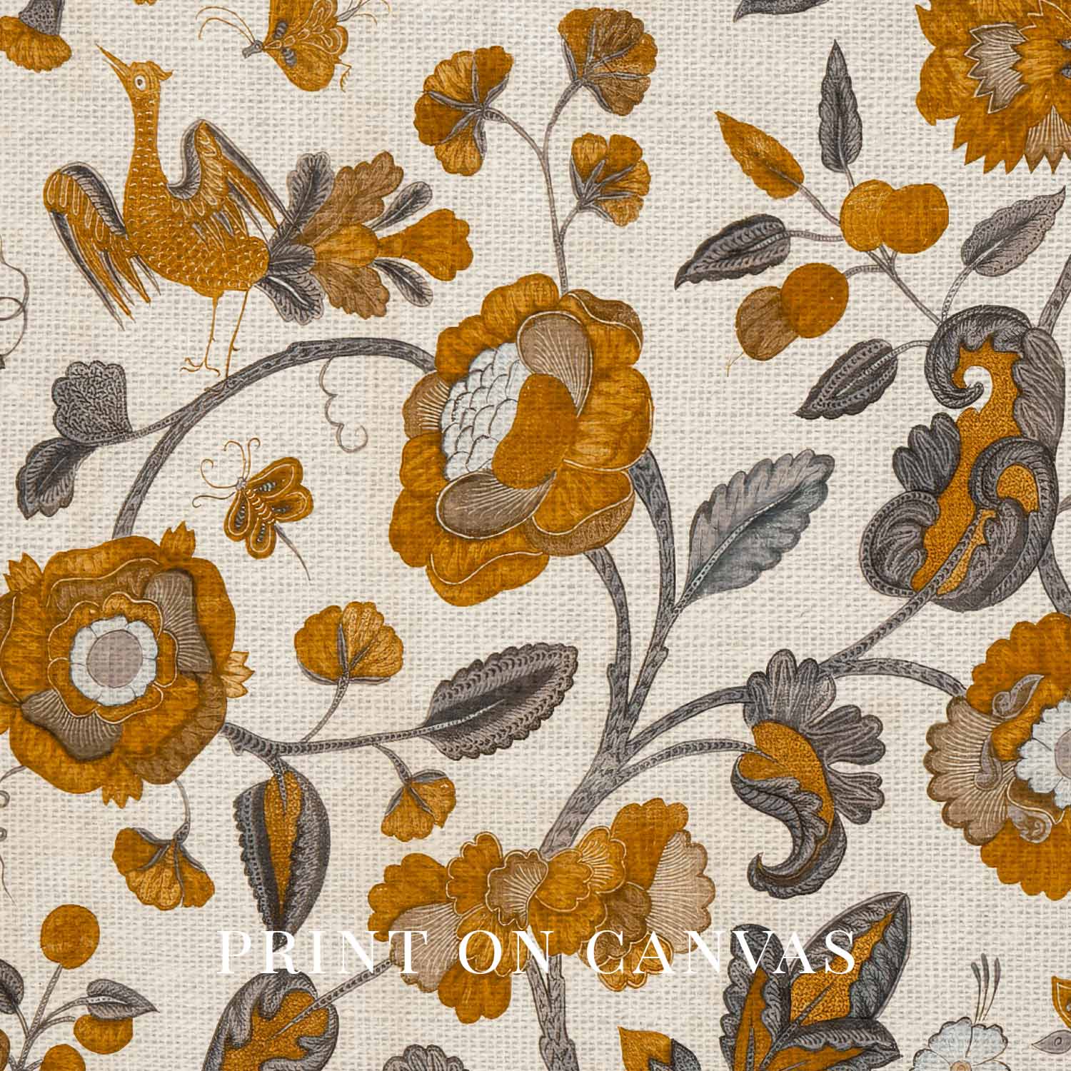 Terracotta Botanical Floral Tapestry Wall Art Printable – French Cottagecore Autumn Print (Digital Download)