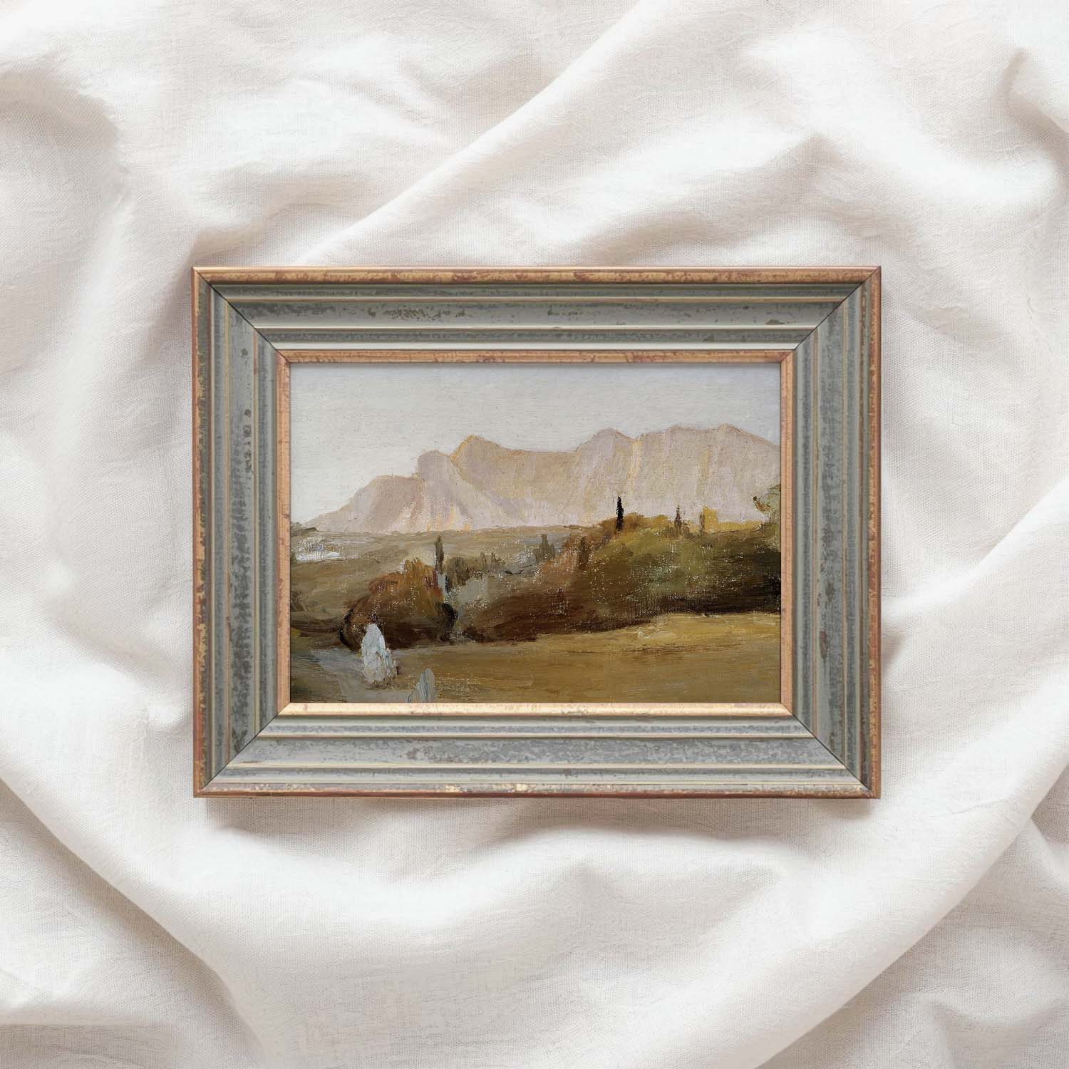 Earth Tone Desert Landscape Printable Wall Art | Warm Neutral Desert Print