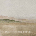 Muted Spanish Landscape Wall Art Printable — Minimal Antique Mediterranean Neutral Print