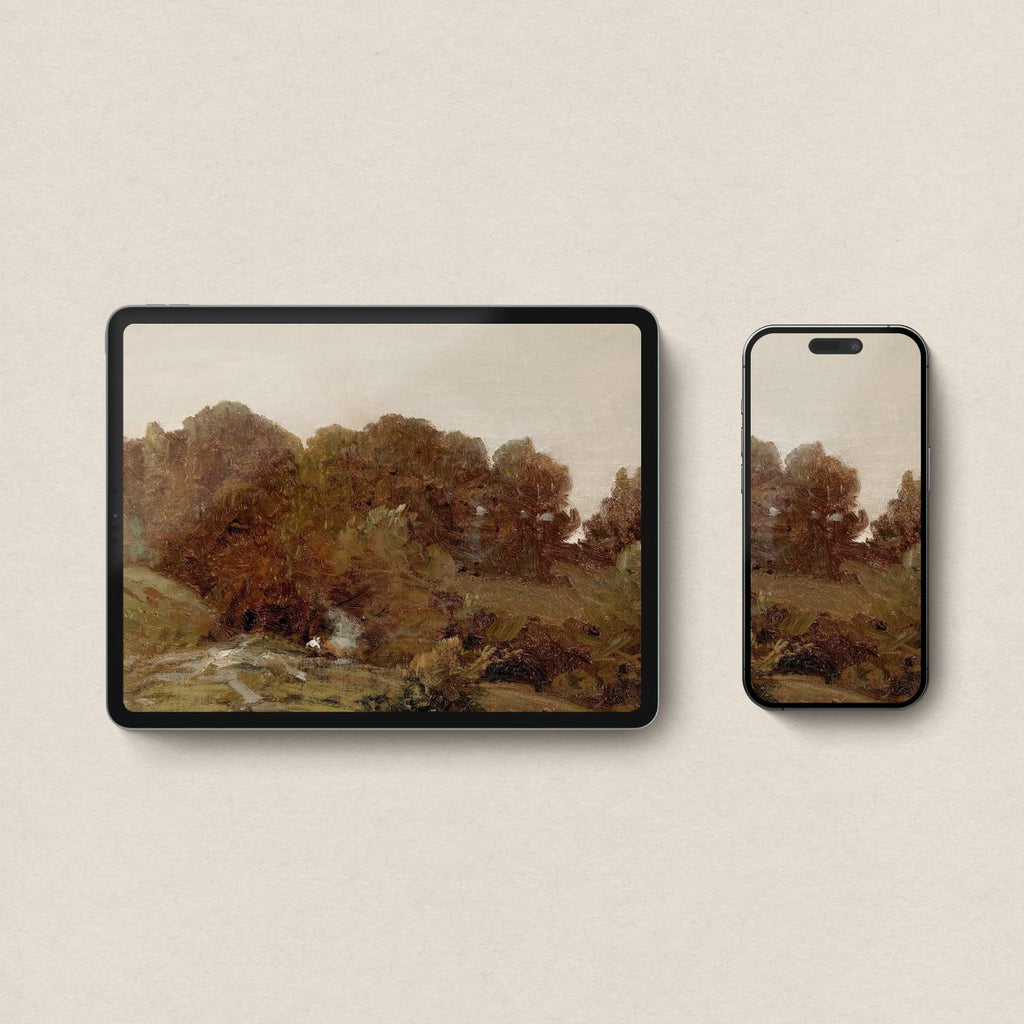 Rustic Autumn Forest Wallpaper Bundle | iPhone, iPad & Desktop Wallpapers (Digital Download)