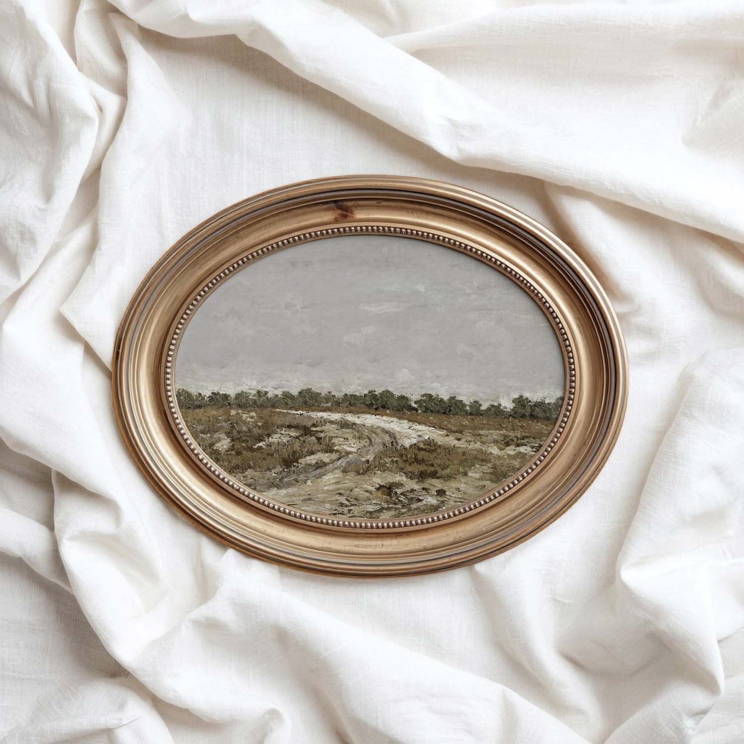 Rustic Neutral Landscape Printable Wall Art | Boho Nature Digital Download