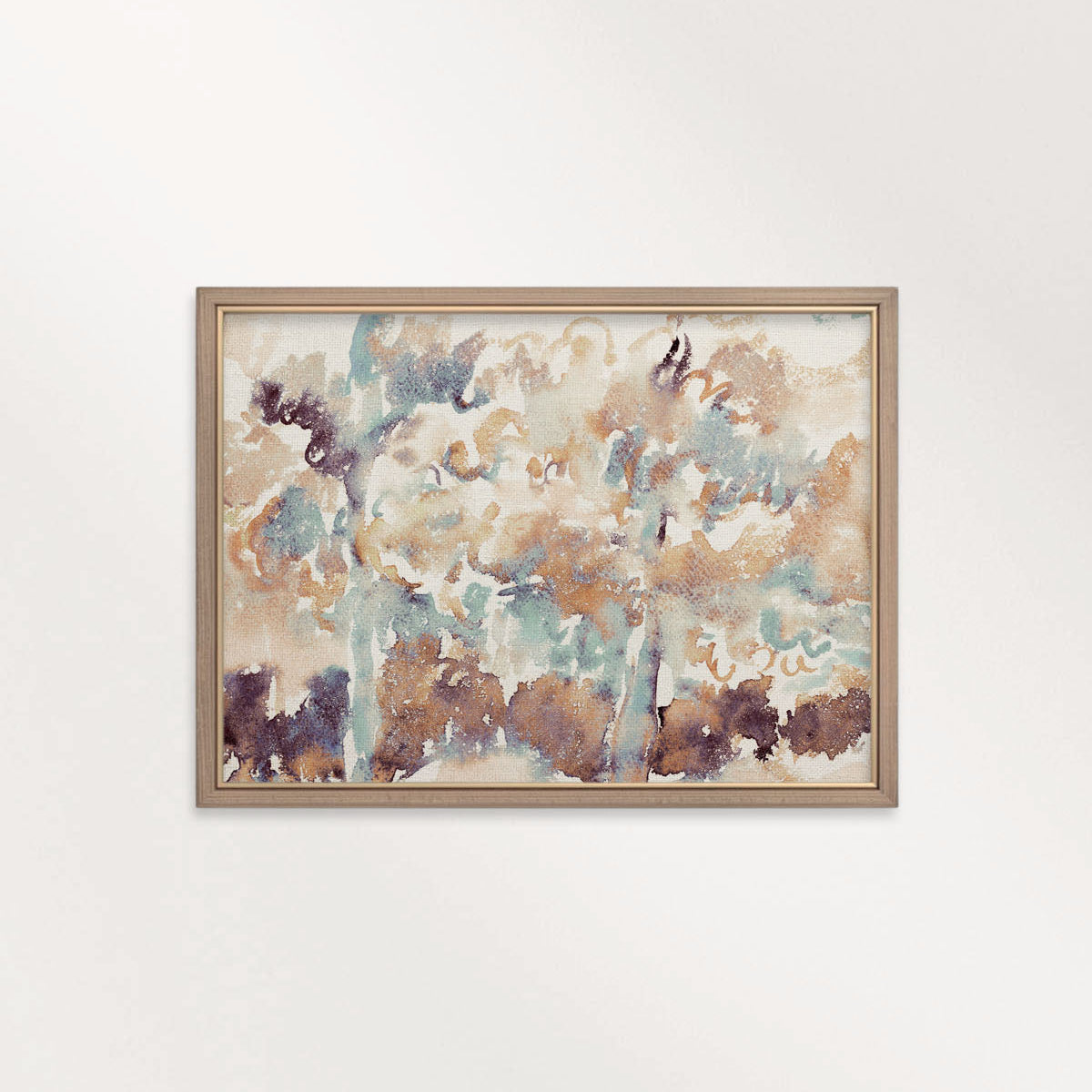 Muted Multicolor Watercolor Abstract Wall Art Printable — Above Bed Statement Print