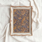 Rust and Navy Botanical Bird Printable Wall Art (Digital Download)
