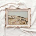 Calm Spanish Landscape Wall Art Printable — Soft Pastel Minimal Nature Print