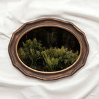 Forest botanical oil painting in old-world style with moody fern foliage and timeless vintage appeal.